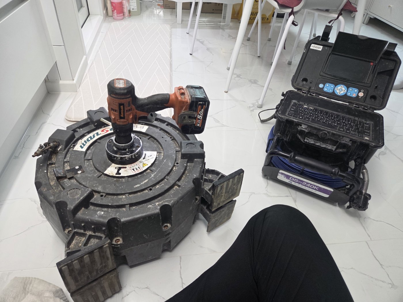싱크대막힘 현장 작업 3