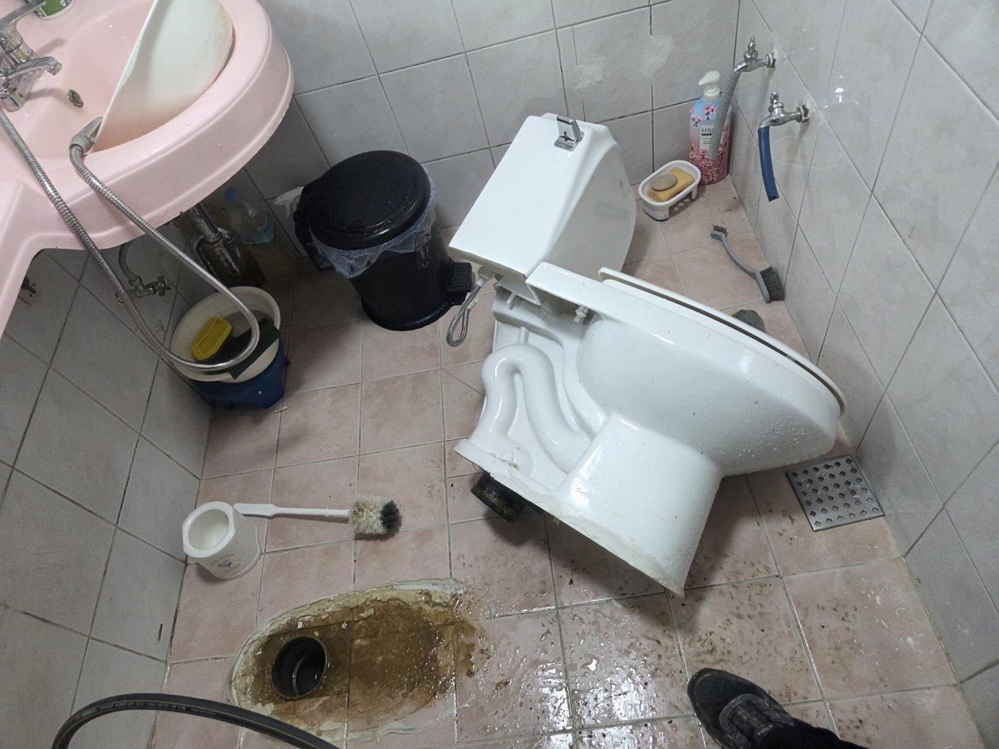 양평군 변기막힘 현장 작업
